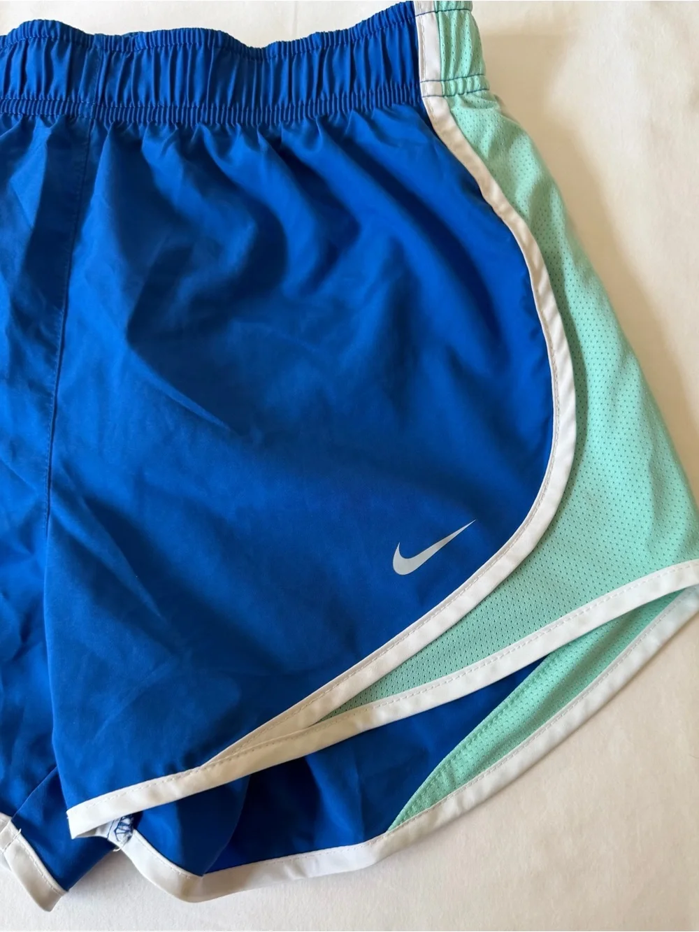 Nike Dri-Fit Blue Athletic Running Shorts w/ Liner & Drawstring Women’s Size XS